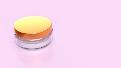 The Cream beautiful product for Advertising or Background concept 3d Rendering.