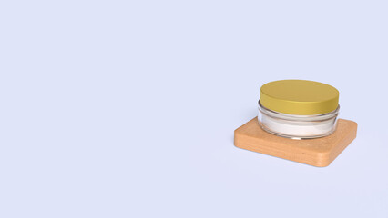 The Cream beautiful product for Advertising or Background concept 3d Rendering.