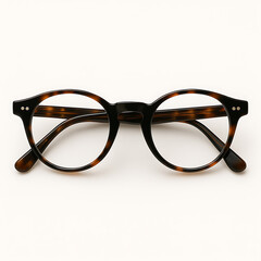 glasses on white background