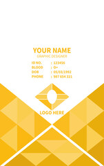 Professional and modern id card template design
