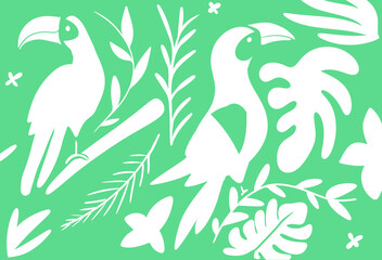 tucan tropical pattern
