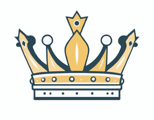 Crown Vector Illustration – Royalty and Luxury Symbol
