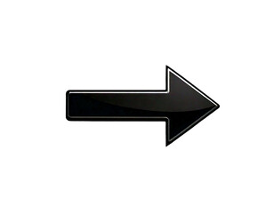 Black Arrow icon. arrow icon on white background. flat style png