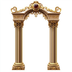 Naklejka premium The Graphic element isolation background for your design asset, game asset, video game, mobile game, web asset Illustration 