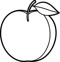 Apricot Fruit Clipart Design
