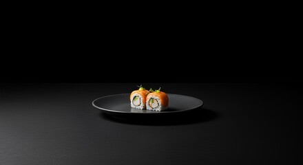 minimalist table setting with a single elegant dish