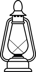 Camp Lantern Light Clipart