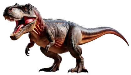 dinosaur isolated on white background, png, ai generated. 
