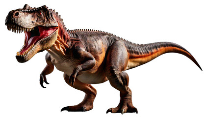 dinosaur isolated on white background, png, ai generated. 