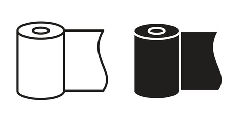 Bandage roll icon outline vector Thin line. flat vector simple elements.