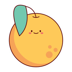 Orange Citrus Flat Food Icon
