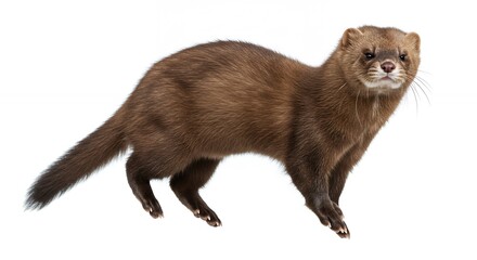 Fototapeta premium Brown marten studio portrait
