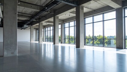 Industrial Concrete Loft Interior Background