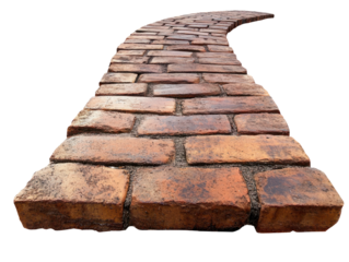 Curved Brick Pathway