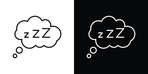 Zzz icon vectors - high quality black style vector icons