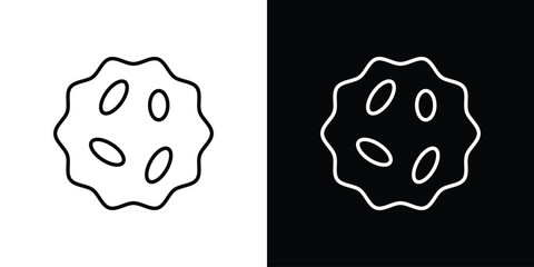 White blood cell icon vectors - high quality black style vector icons