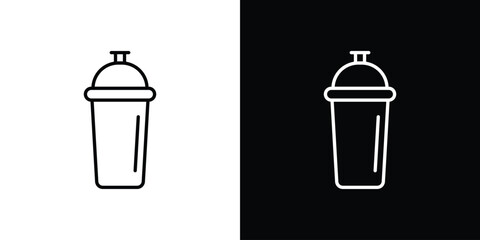 Protein shake icon vectors - high quality black style vector icons