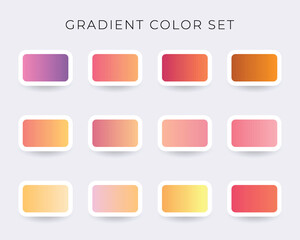 Vector Set Of Gradient Color
