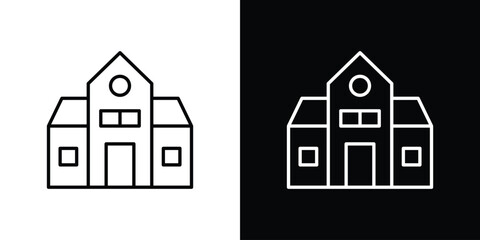 Campus icon vectors - high quality black style vector icons