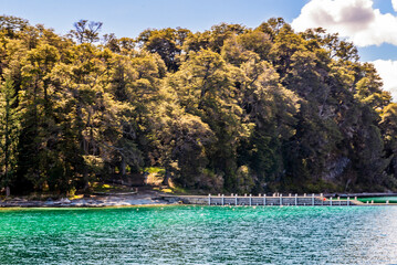 Sailing the Nahuel Huapi from Bahia Mansa to the Arrayanes Forest, Villa la Angostura, Neuquen, Patagonia, Argentina