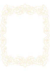 frame with flowers and leaves