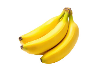 Ripe yellow bananas bunch fruit tropical, Png Transparent, Isolated on White