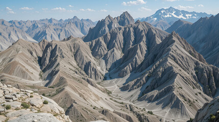 Beautiful patterns of granite on the mountains that erode naturally. Surface stone of the Mountain.