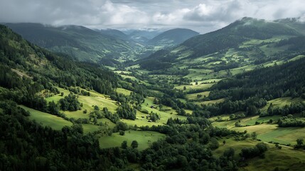 Fototapeta premium view of the mountains