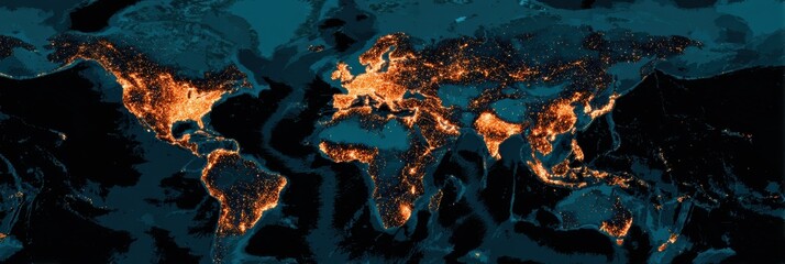 Digital Map Highlighting Global Hotspots of Online Fraud Activity From Recent Data Analysis Indicating Geographical Patterns