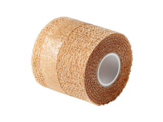 Elastic bandage roll tan medical, Png Transparent, Isolated on White