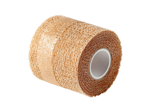 Elastic bandage roll tan medical, Png Transparent, Isolated on White