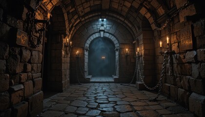 Mysterious Dungeon Passage: A Dark and Enigmatic Journey