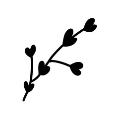 heart shape leaf icon