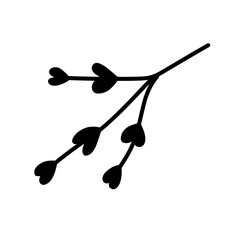 heart shape leaf icon