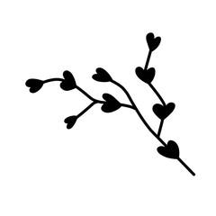 heart shape leaf icon