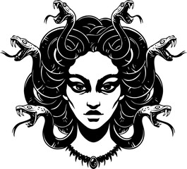 portrait of a gorgon medusa