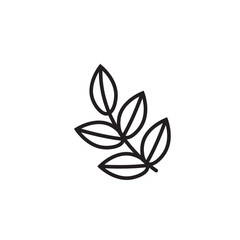 Elegant and minimal leaf line art for nature-themed branding, tattoo sketches, digital planners, wedding graphics, and modern botanical decor assets