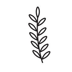 Elegant continuous line leaf art with delicate curves and neutral balance, ideal for wedding stationery, digital branding sets, and wall decor printables