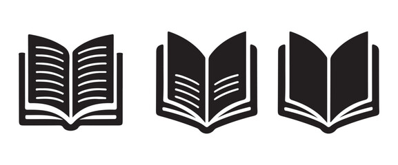Collection of Book Icons for Education and Learning Resources