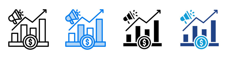 Promotion icon set multiple style collection