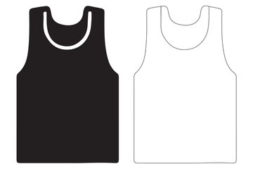 Casual Tank Top Vector Design for Fashion and Everyday Wear