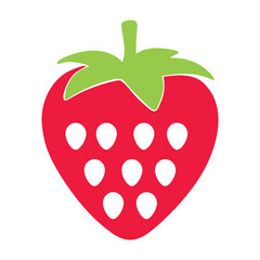 Visually Appealing Illustration of a Ripe Strawberry Fruit