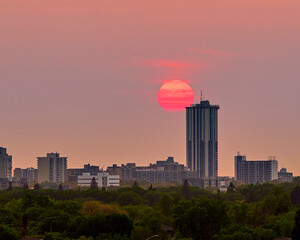 Winnipeg at sunset