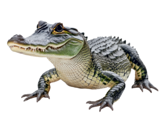 Alligator on Transparent Background
