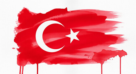 turkish flag and turkey