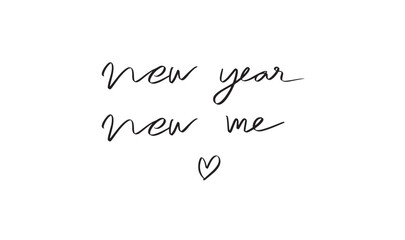 new year new me love heart shape black color object text font calligraphy hand written lettering script black color object new year new me love heart shape black colorevent party december month enjoy 