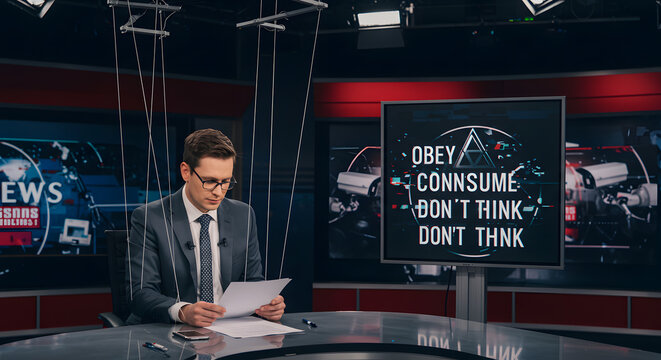Media Manipulation: Puppeteer News Anchor
