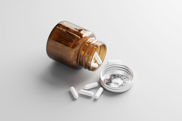 supplement bottle mockup