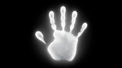 Horror Mystery, A handprint slowly forming on a window, evoking a sense of curiosity and intrigue.