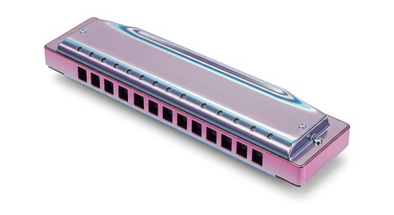 Harmonica Closeup - Silver Instrument, Musical Equipment, Music Theme